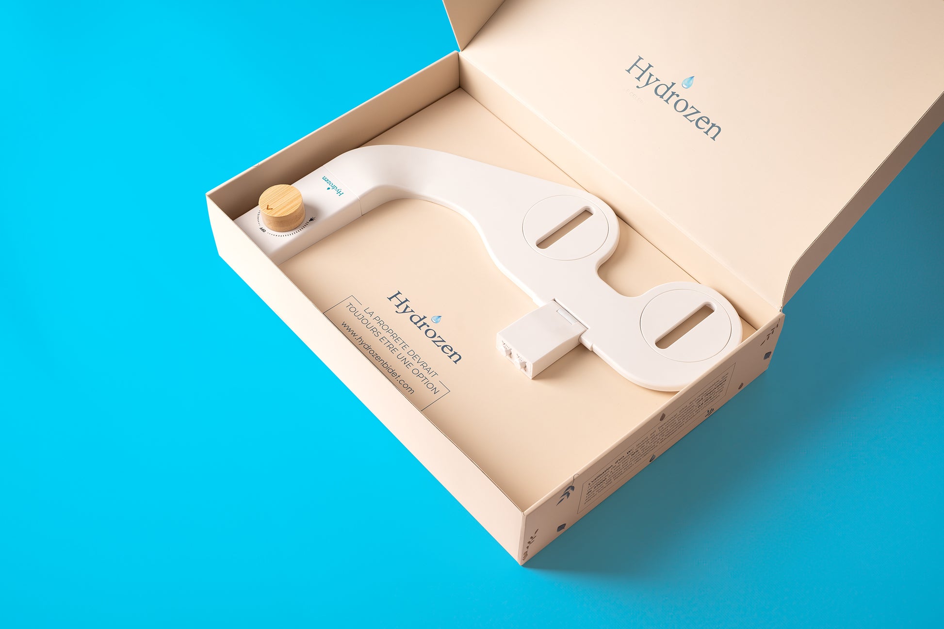 WC japonais Bidet Hydrozen Bambou set