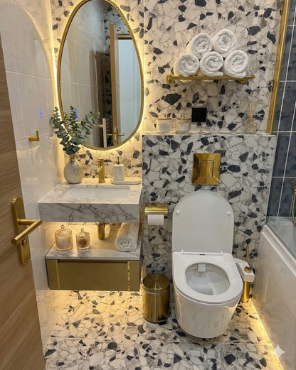 Botón Bidé Hydrozen Oro Brillante